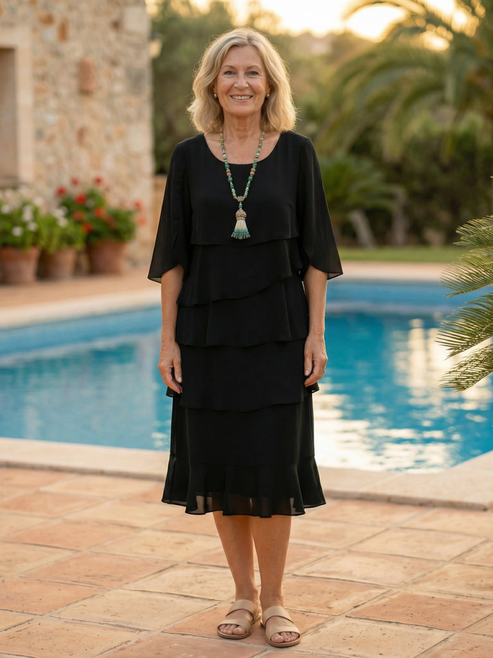 Patricia | Elegant Comfort Ruffle Dress