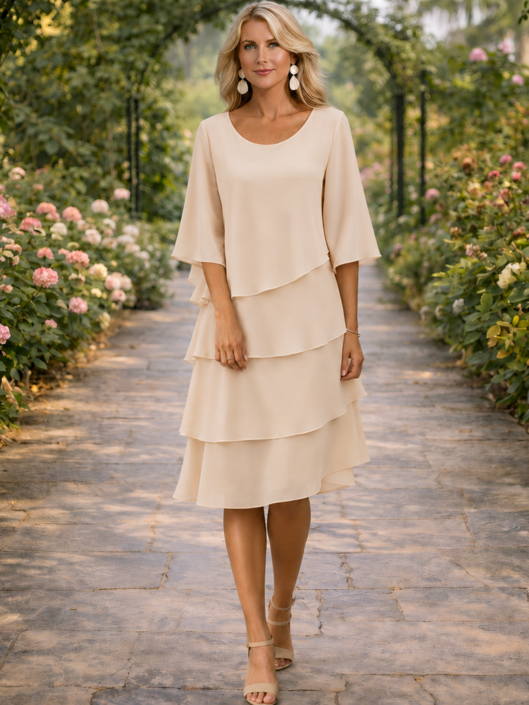 Catherine | Robe élégante à volants
