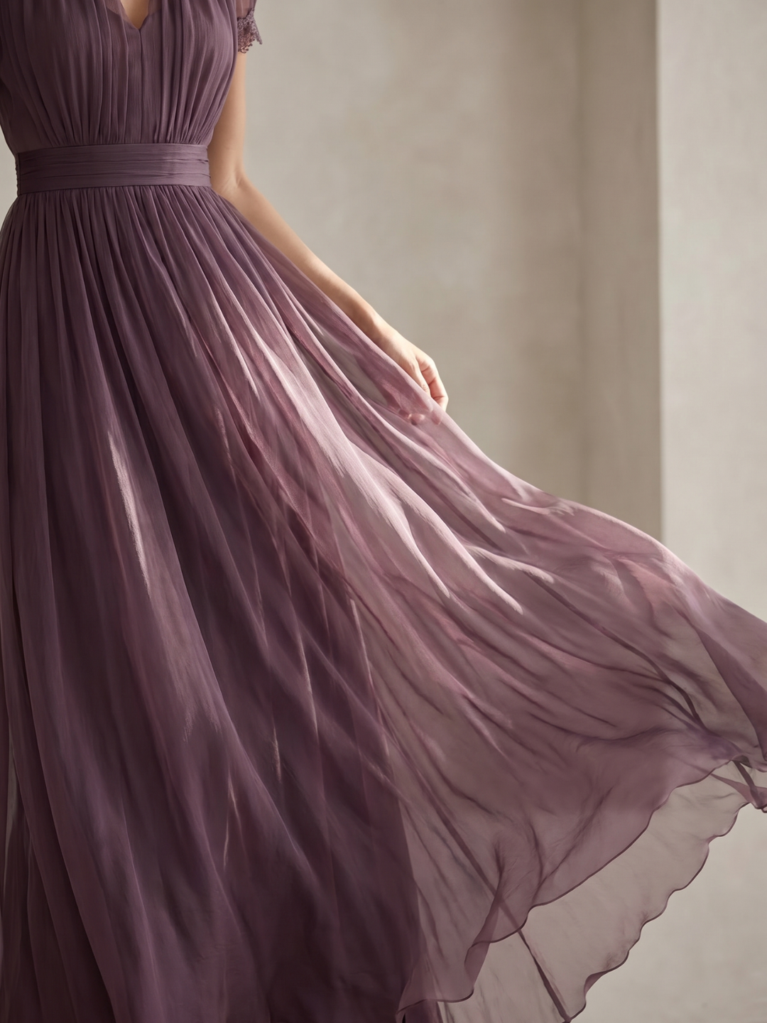 Sylvie | Robe maxi vintage en chiffon