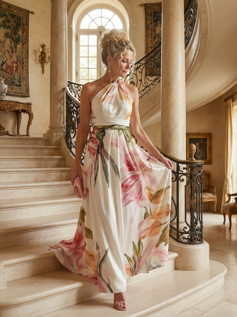 Amélie | Robe maxi florale légère