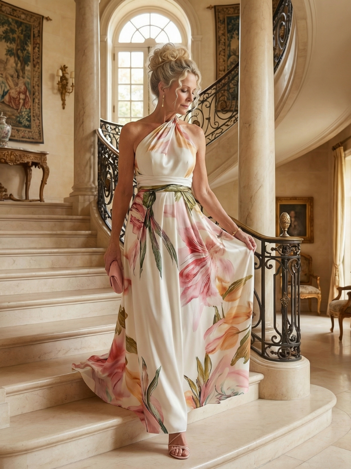 Amélie | Robe maxi florale légère