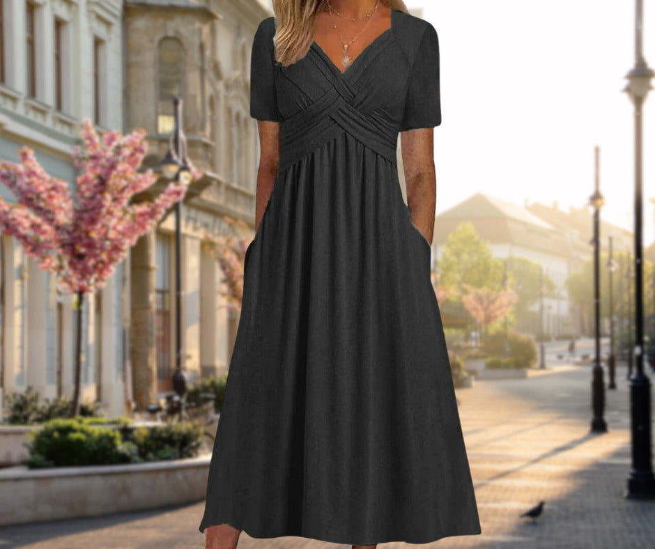 Leyla | Elegant Flattering Midi Dress