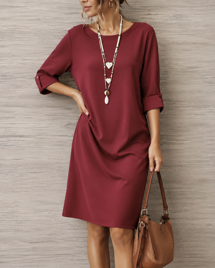Sylvie | Robe midi effet ventre plat