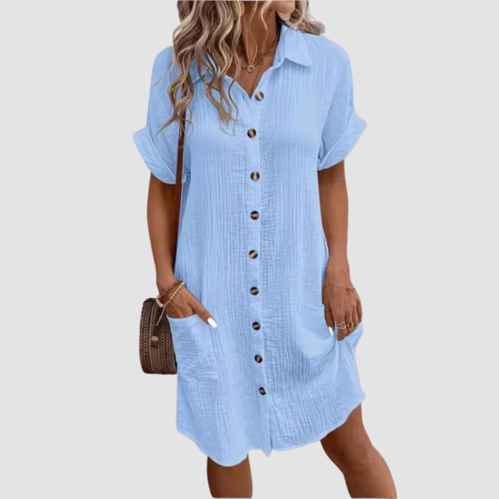 Hilary | Summer Dress with Collar