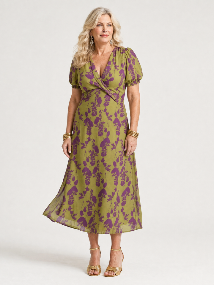 Valérie | Robe Midi Florale Décontractée