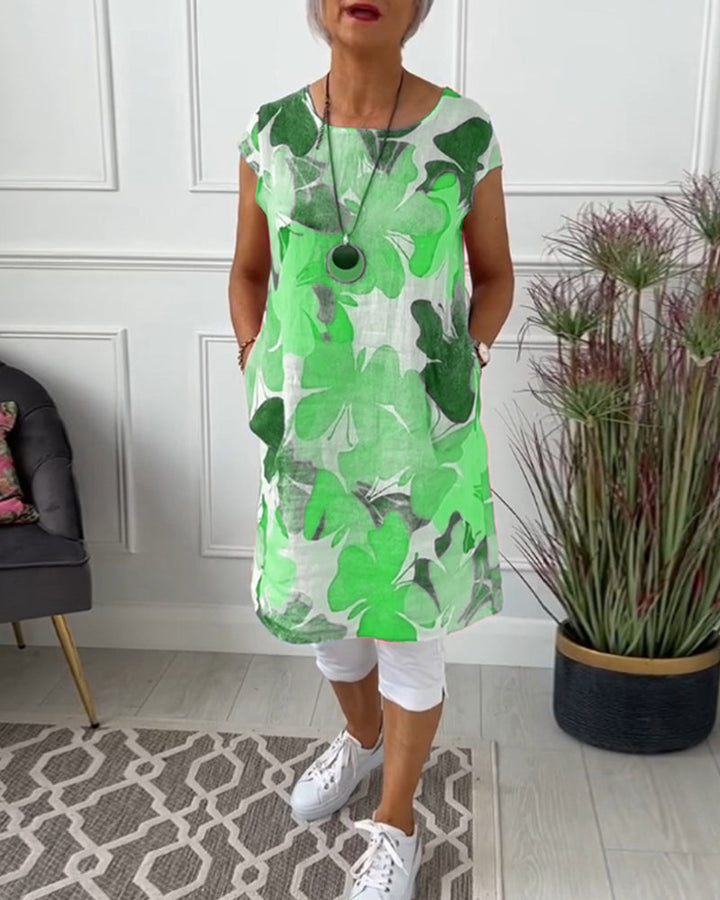 CALISTA | FLORAL CASUAL MIDI DRESS