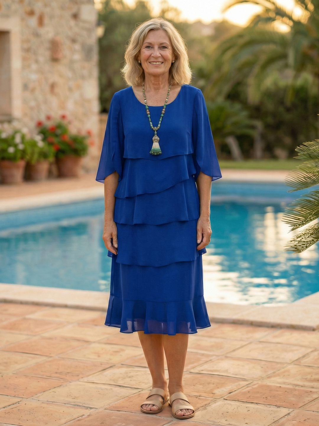 Patricia | Elegant Comfort Ruffle Dress