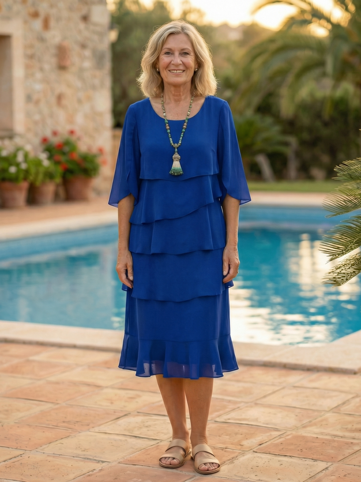 Patricia | Elegant Comfort Ruffle Dress