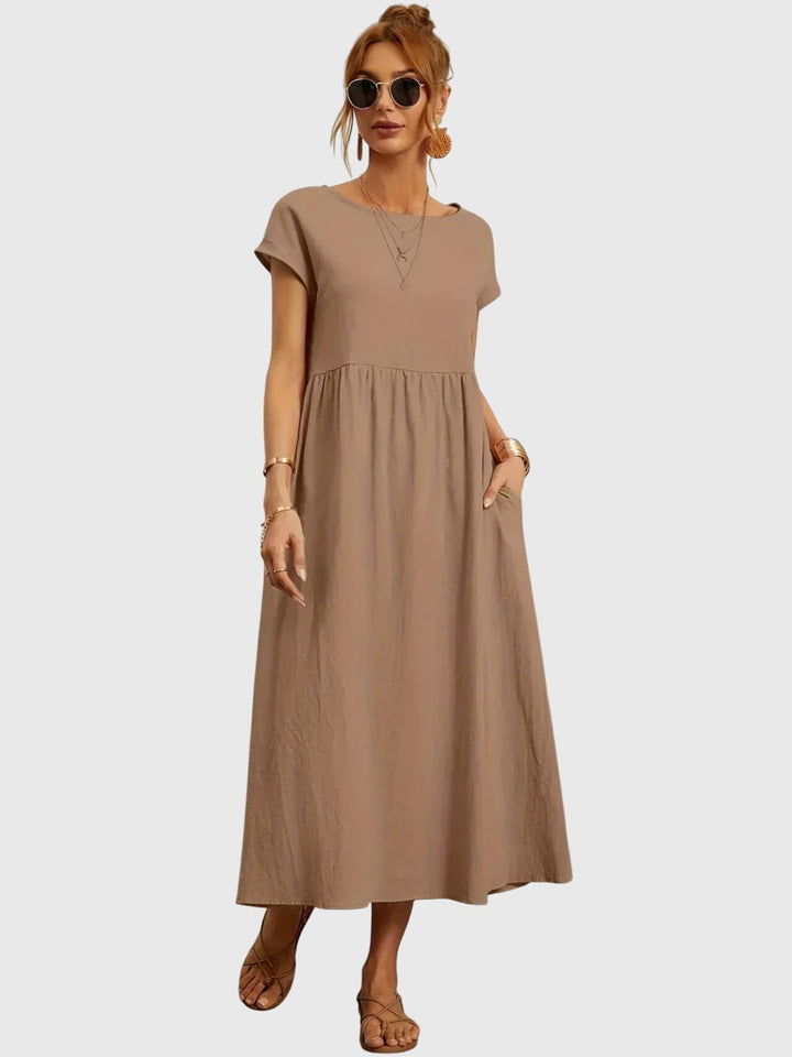 Viviane | Robe maxi légère avec poches