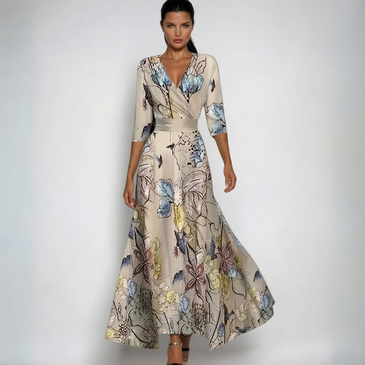 Rosa | Vestido Maxi Boho con Escote en V