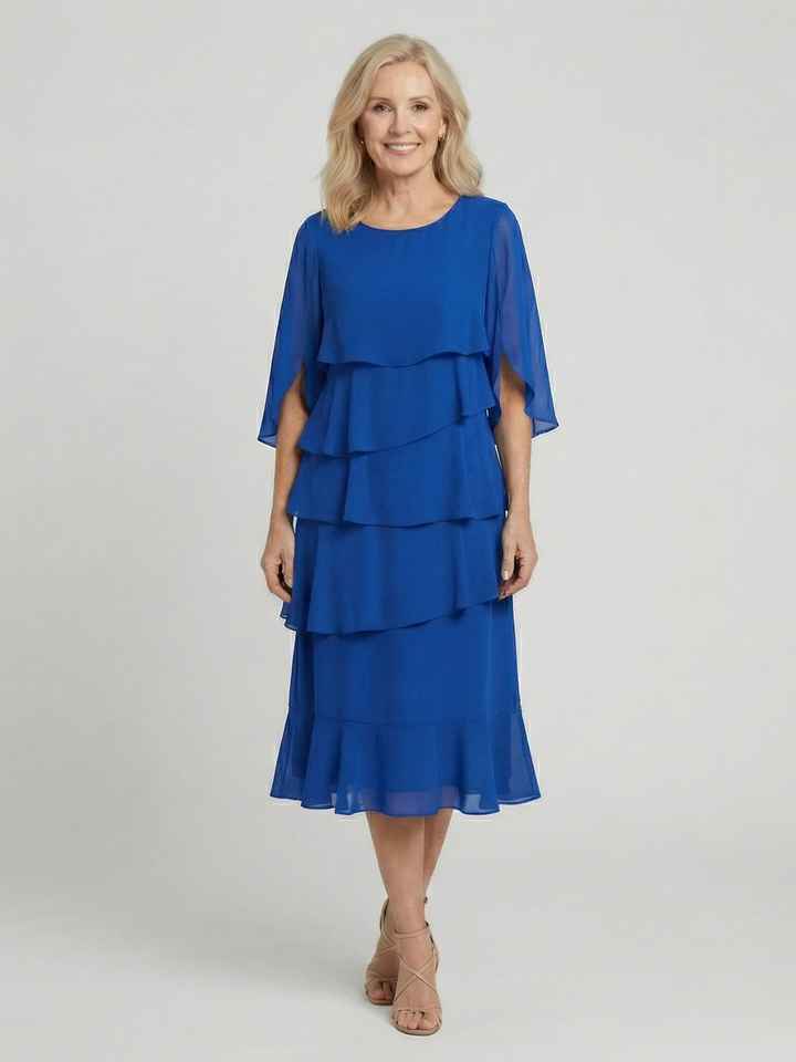 Patricia | Elegant Comfort Ruffle Dress