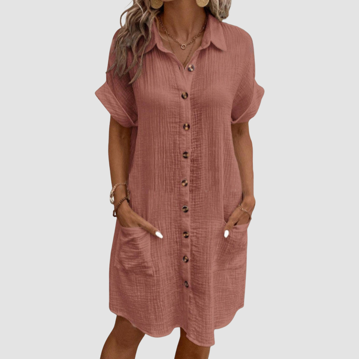 Hilary | Summer Dress with Collar