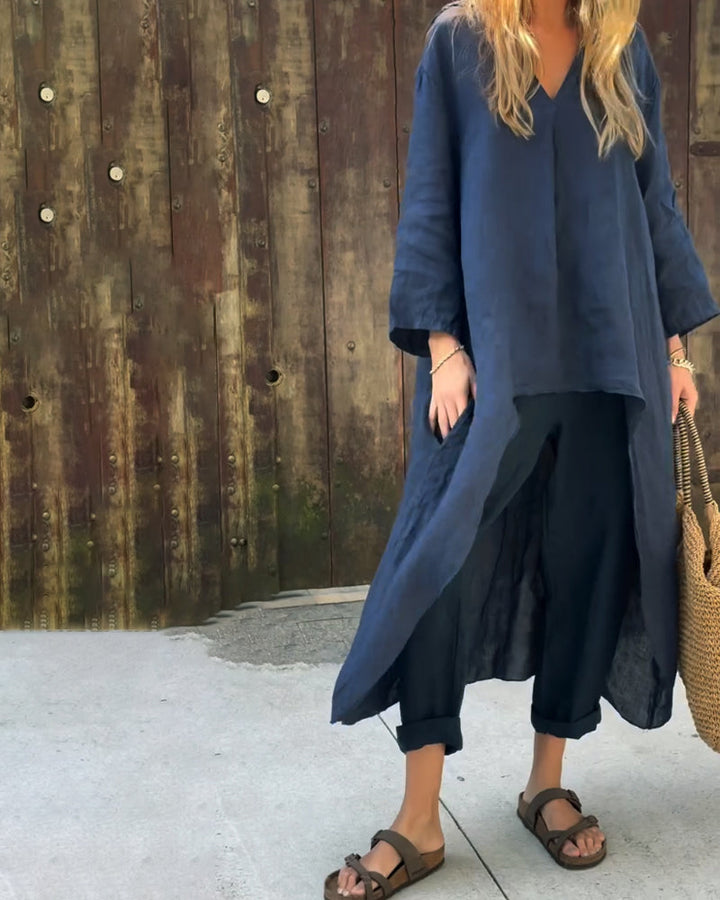 Ivy | Women's co-ord set with loose-fitting top and straight trousers