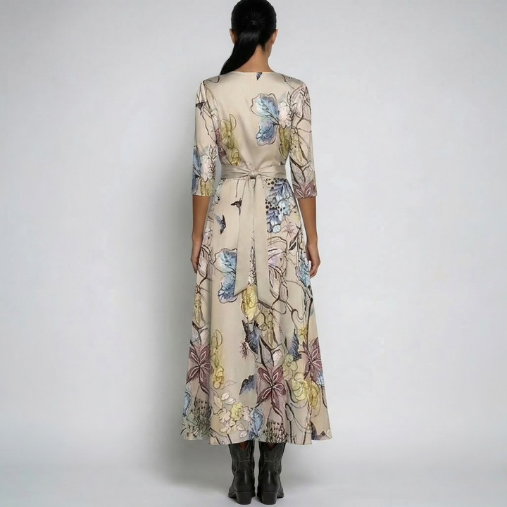 Rosa | Vestido Maxi Boho con Escote en V