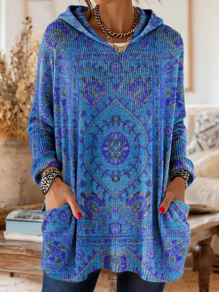 Seraphina Retro Hooded Knit Tunic