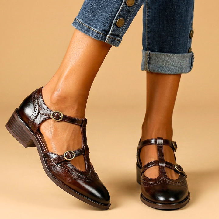 Aline | Mary Janes en cuir