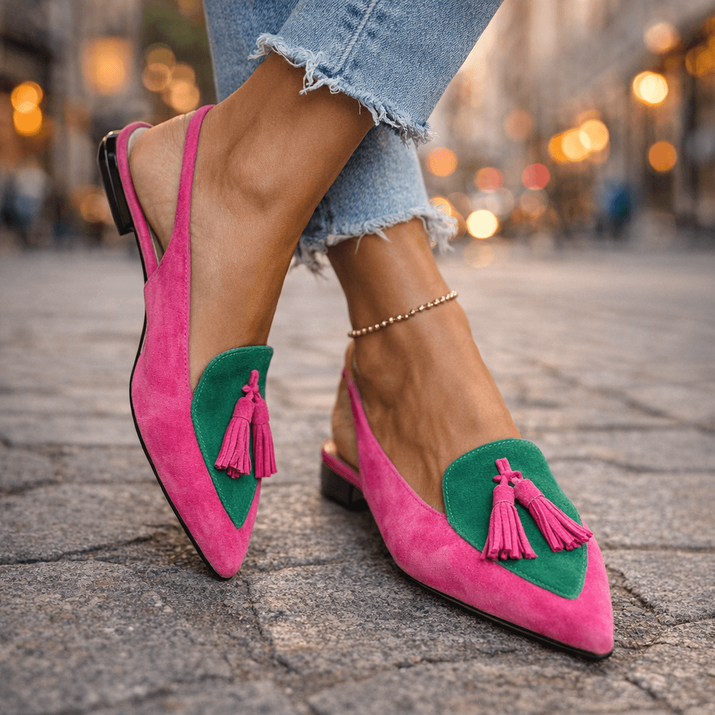 Ginette | Slingbacks à pampilles