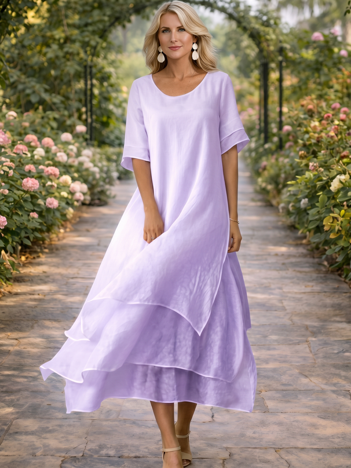 Manon | Robe maxi fluide à volants