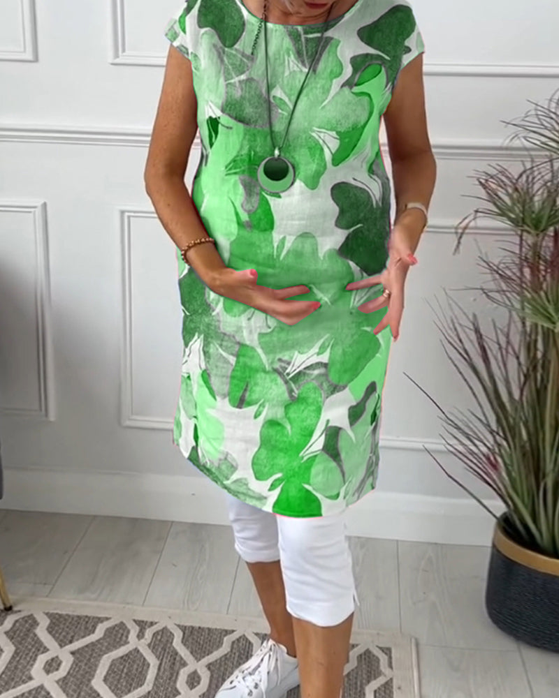 CALISTA | FLORAL CASUAL MIDI DRESS