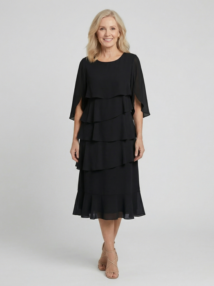 Patricia | Elegant Comfort Ruffle Dress