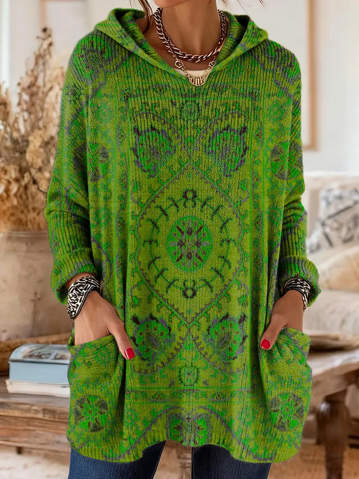 Seraphina Retro Hooded Knit Tunic
