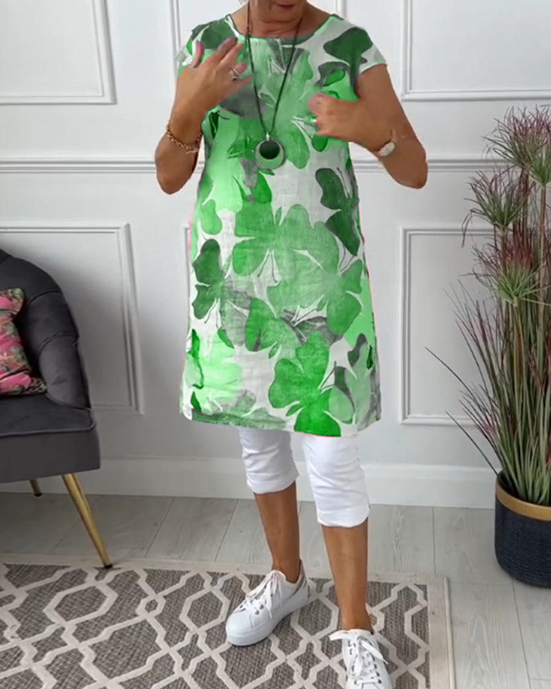 CALISTA | FLORAL CASUAL MIDI DRESS
