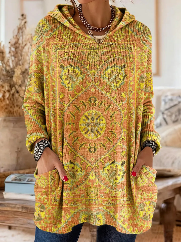 Seraphina Retro Hooded Knit Tunic