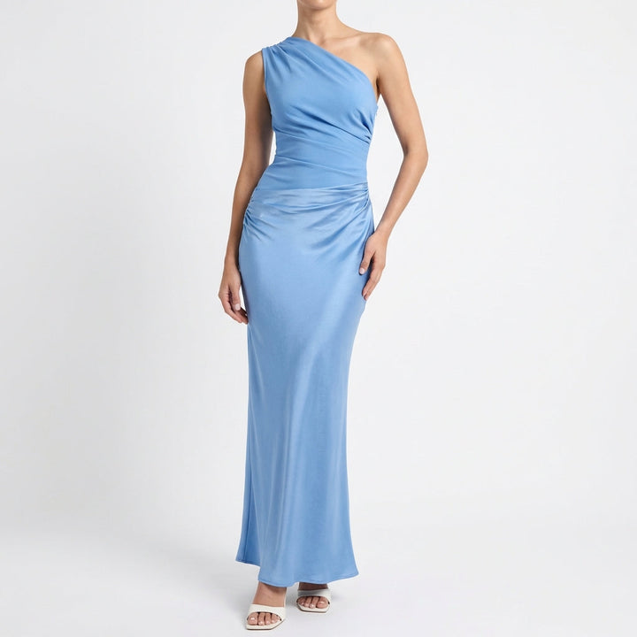 Aitana | Mujer Vestido Largo Asimétrico Sofisticado