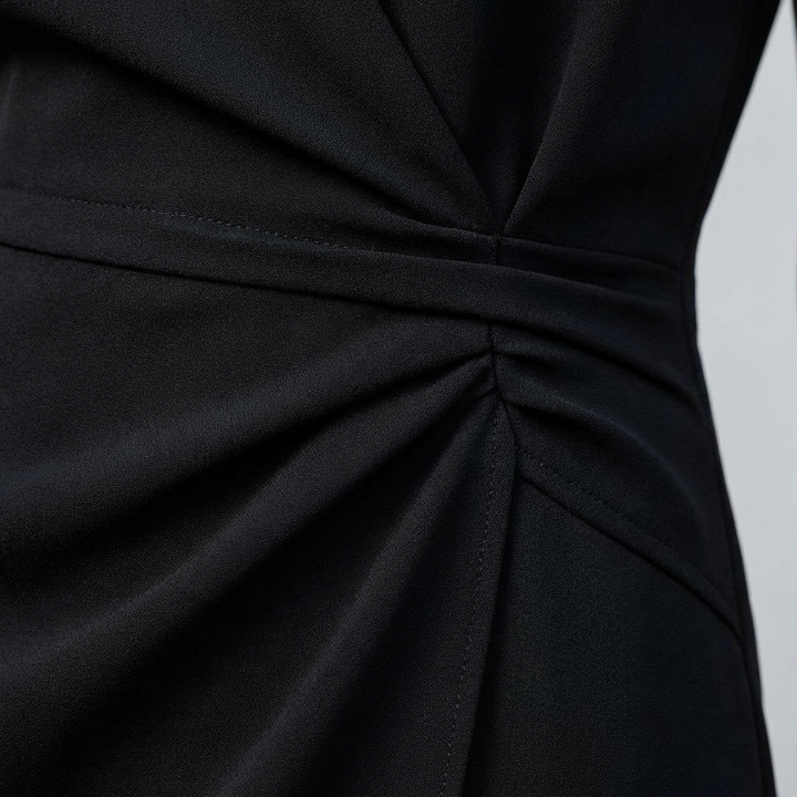 Alma | Mujer Vestido Midi Drapeado Sofisticado