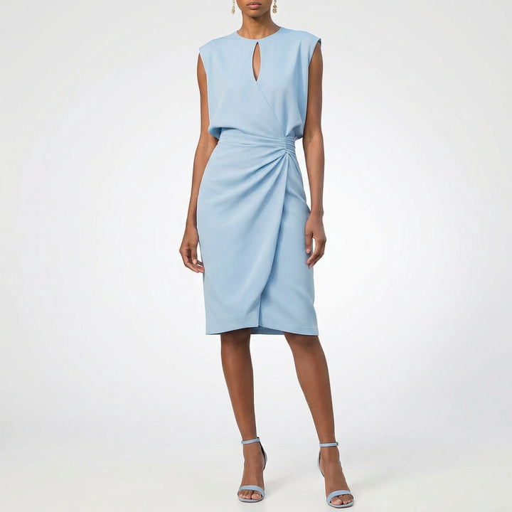 Alma | Mujer Vestido Midi Drapeado Sofisticado