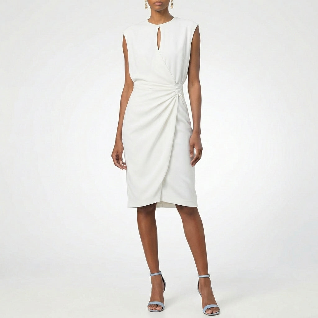 Alma | Mujer Vestido Midi Drapeado Sofisticado