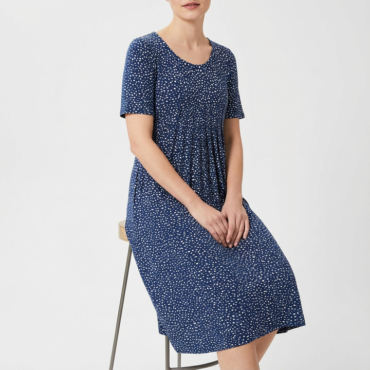 Barbara | Vestido midi acampanado con estampado floral para mujer
