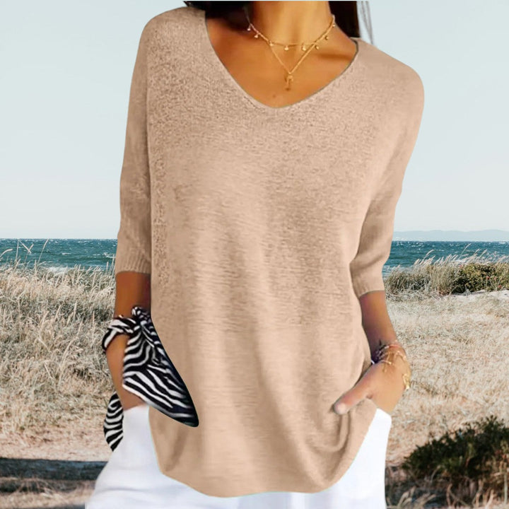 Eileen | Summer V-Neck Top