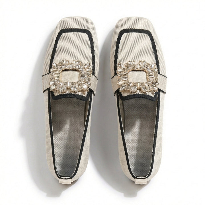 Blanca | Bailarinas con Hebilla Joya Mujer Chic