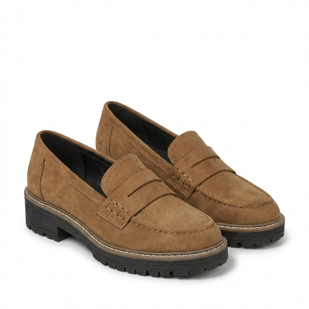 Candela | Mocasines Suela Track Mujer Clásico