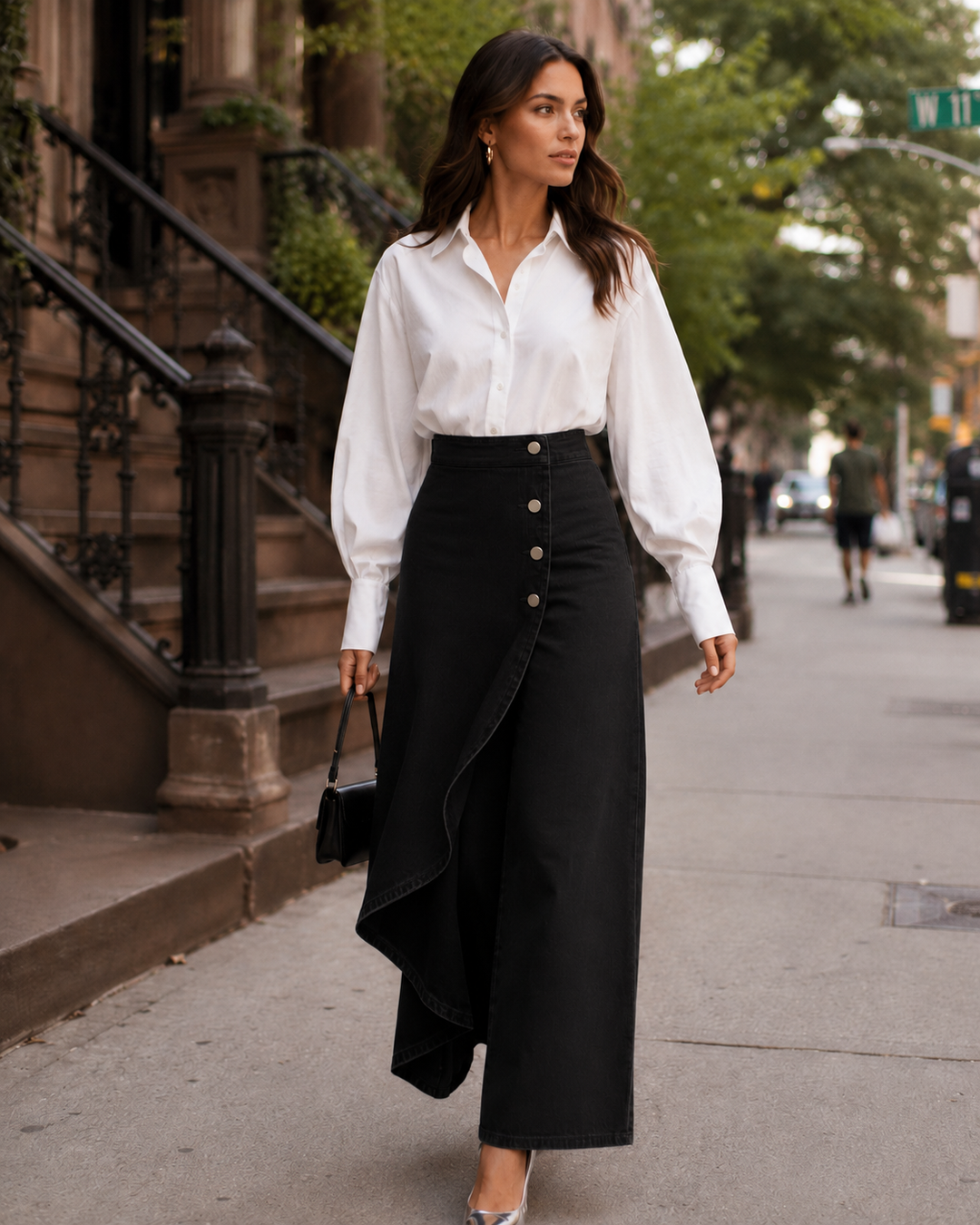 Audrey | Pantalon en denim enveloppant
