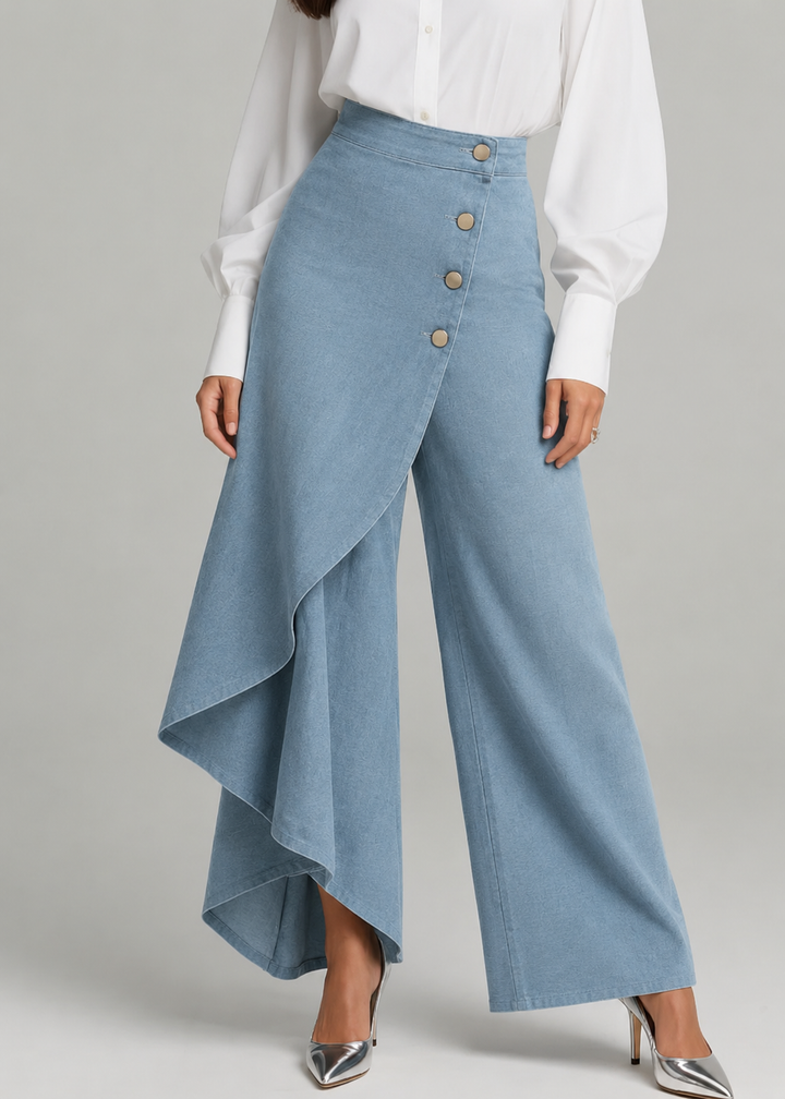 Audrey | Pantalon en denim enveloppant