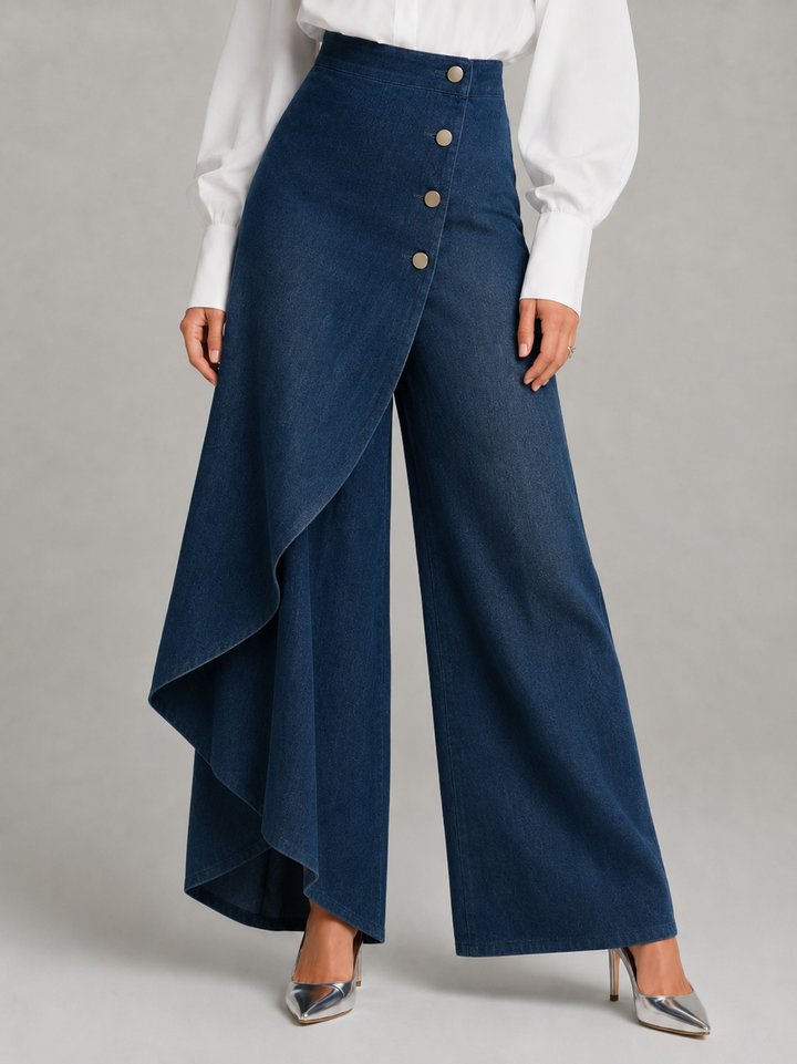 Audrey | Pantalon en denim enveloppant