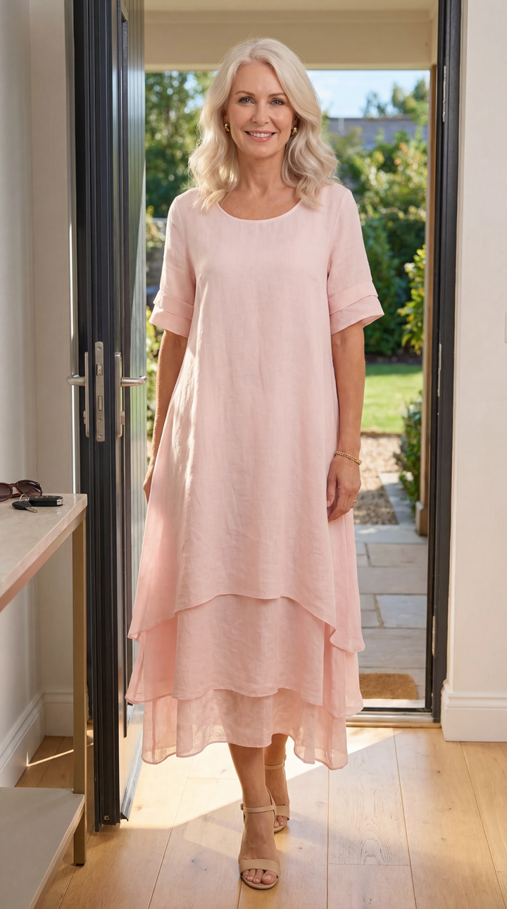 Manon | Robe maxi fluide à volants