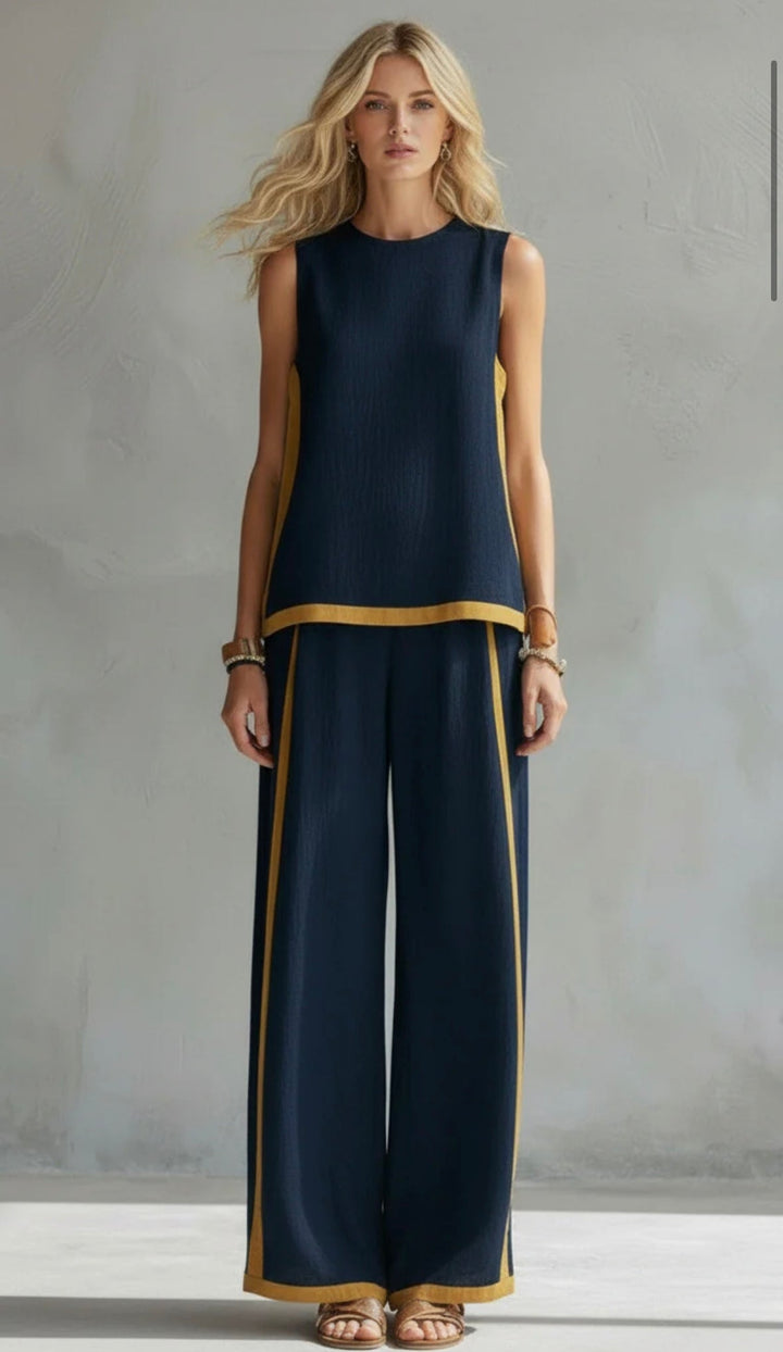 Leila | Ensemble fluide en coton et lin