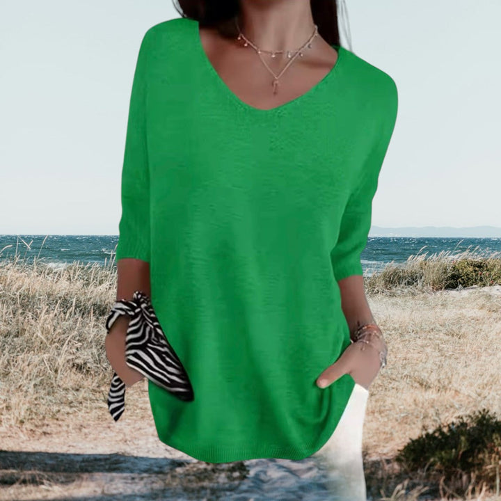 Eileen | Summer V-Neck Top