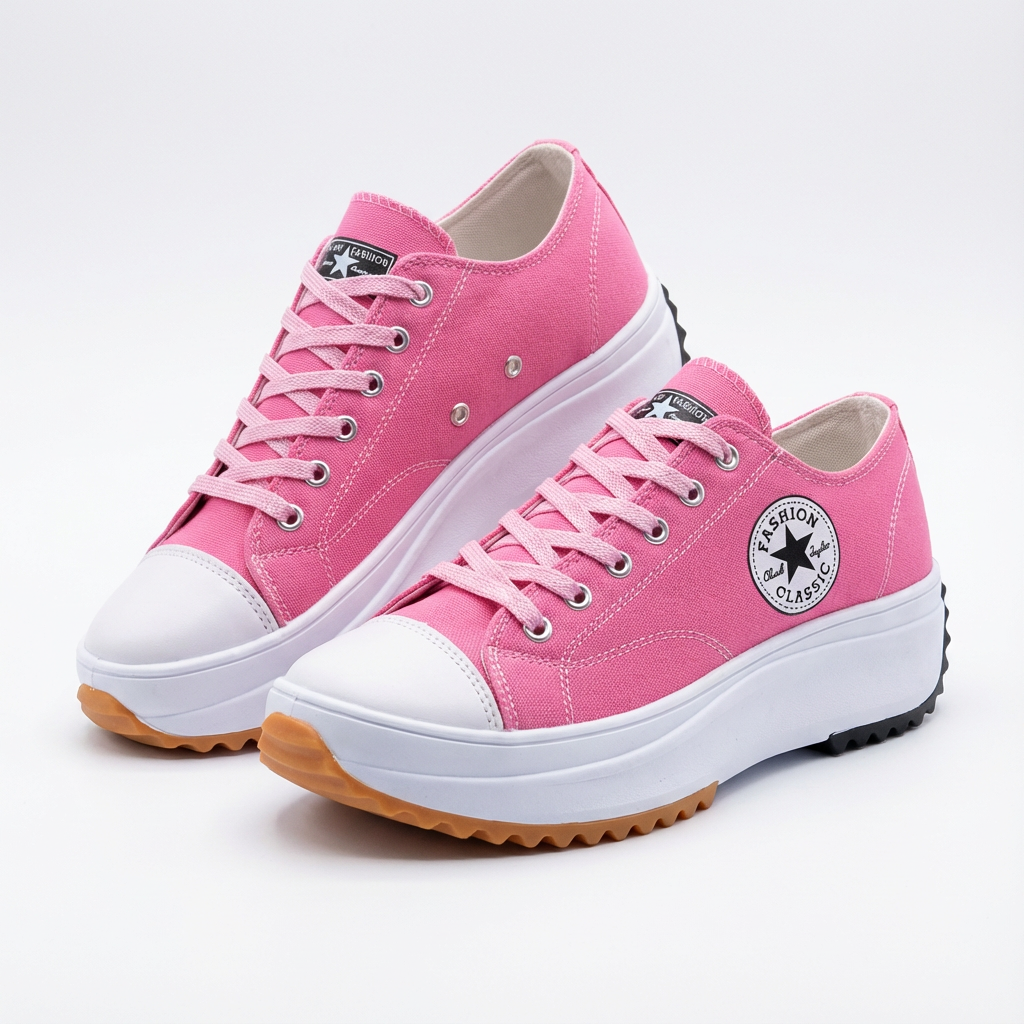 Janet | Zapatillas de Plataforma con Cordones para Mujer
