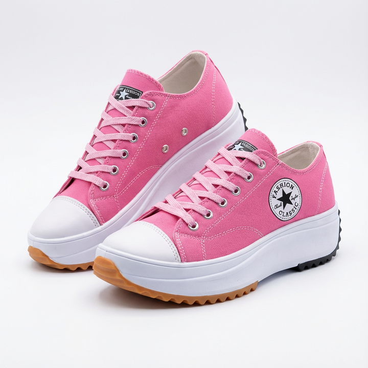 Janet | Zapatillas de Plataforma con Cordones para Mujer