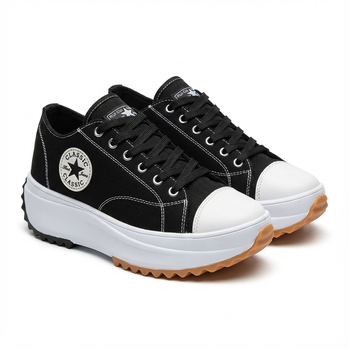 Janet | Zapatillas de Plataforma con Cordones para Mujer