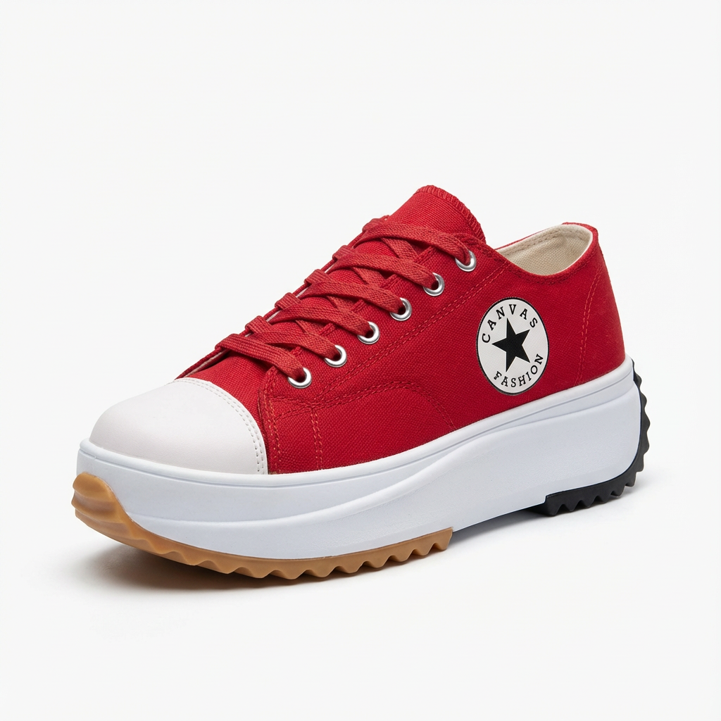 Janet | Zapatillas de Plataforma con Cordones para Mujer