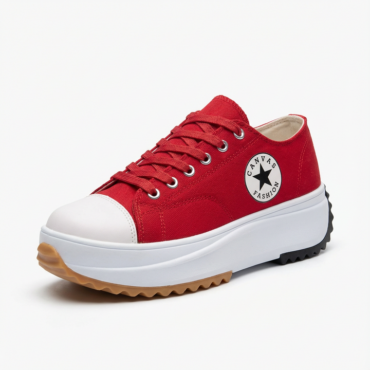 Janet | Zapatillas de Plataforma con Cordones para Mujer