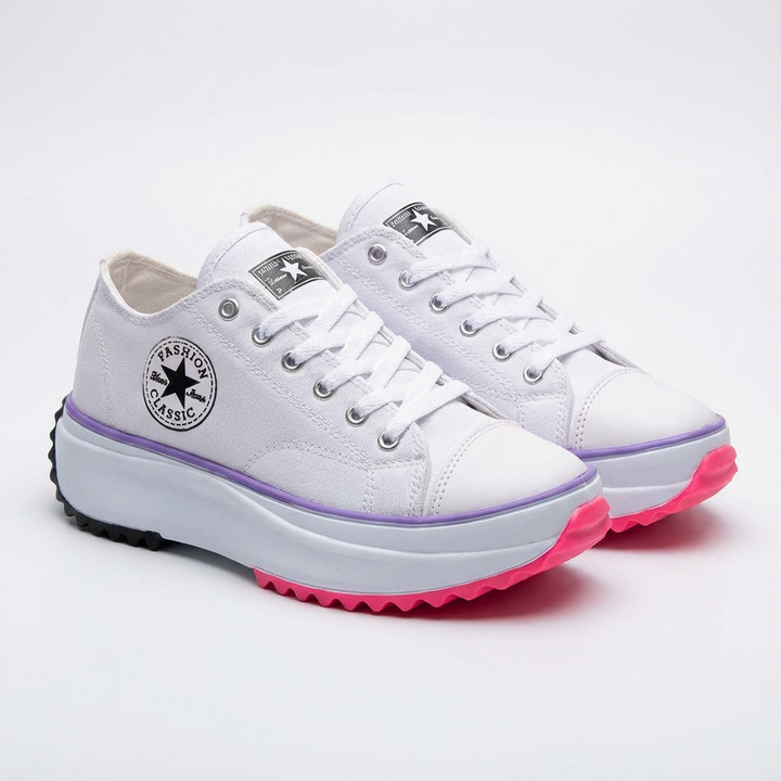 Janet | Zapatillas de Plataforma con Cordones para Mujer