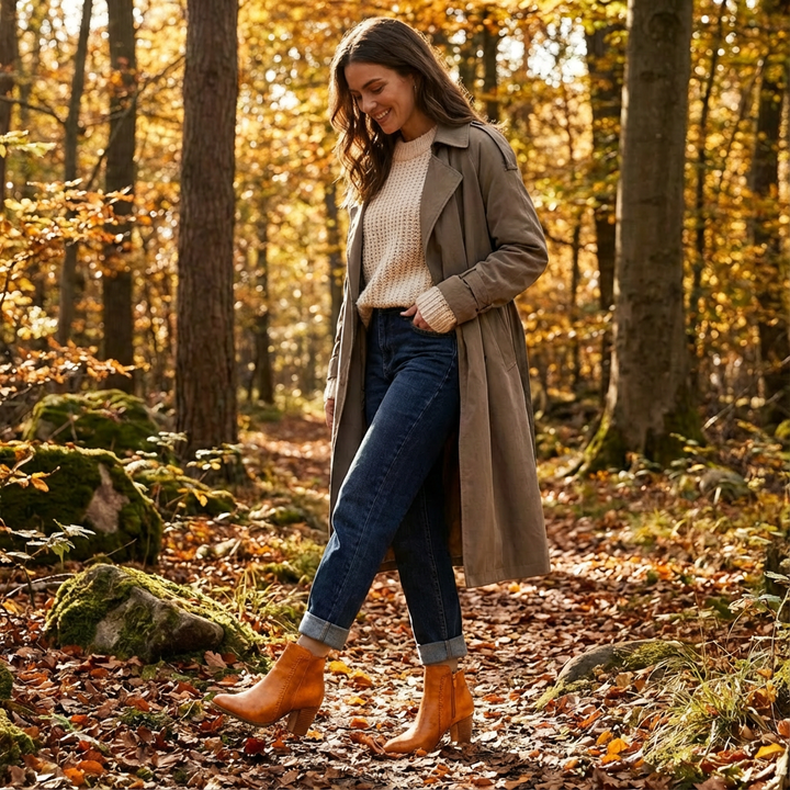 Kayla | Botines de Tacón Ancho para Mujer
