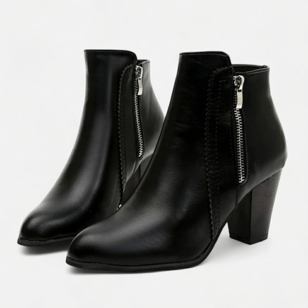Kayla | Botines de Tacón Ancho para Mujer