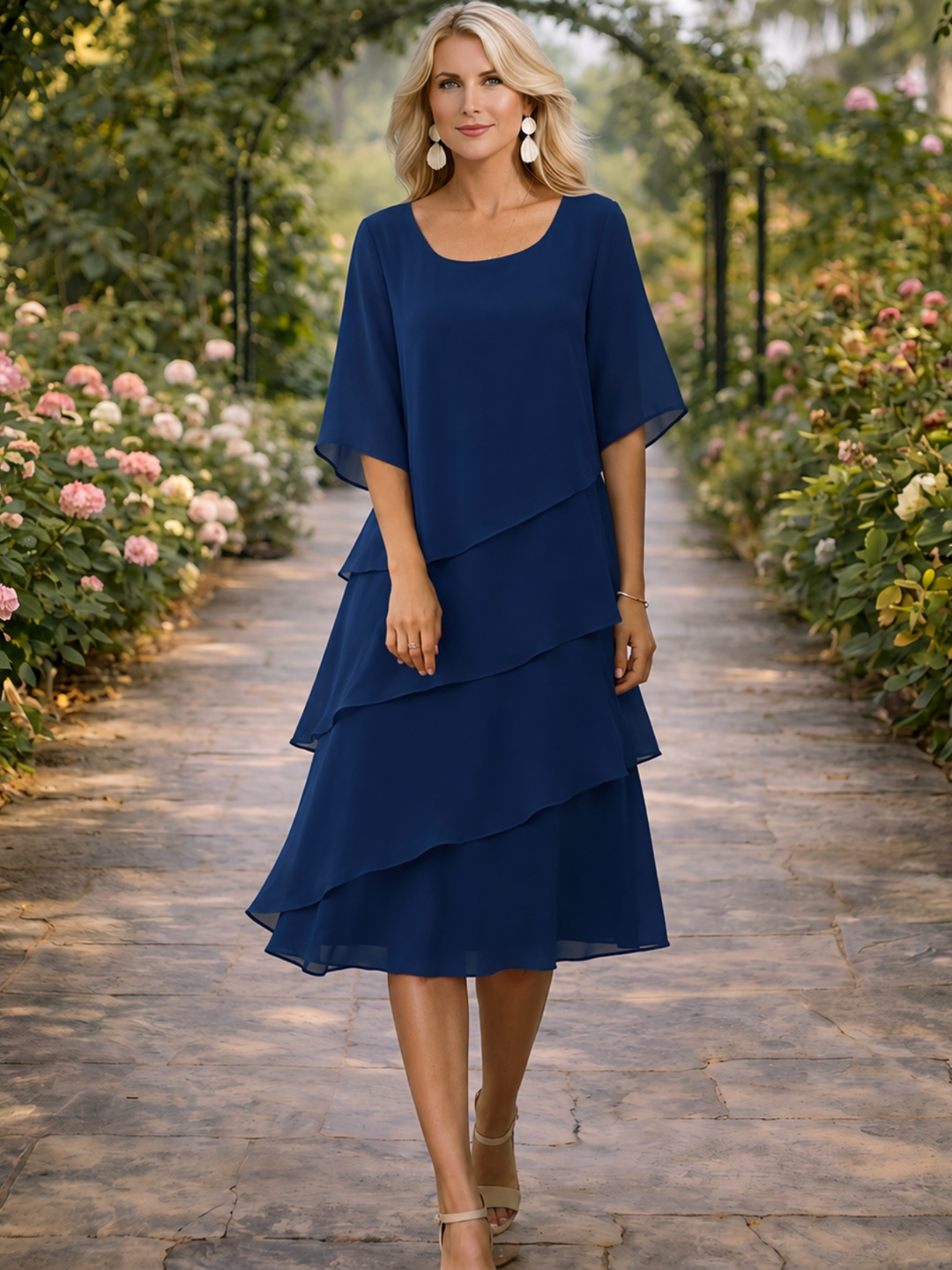 Catherine | Robe élégante à volants